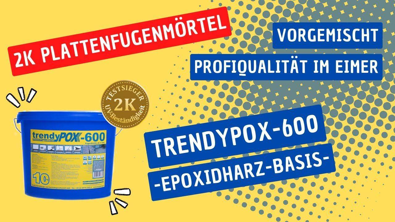 trendyPOX 600, 2K Pflasterfugenmörtel für Terrassenplatten von Trendy-Bau