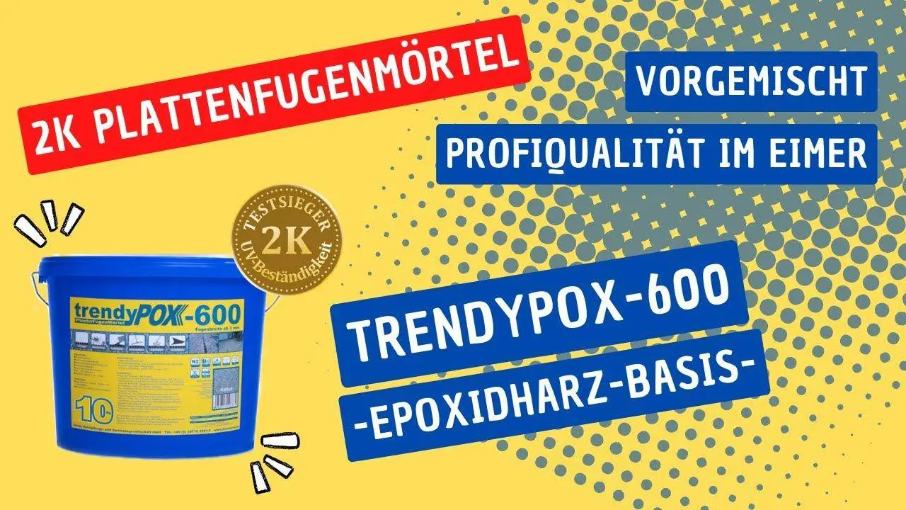 trendyPOX 600, 2K Pflasterfugenmörtel für Terrassenplatten von Trendy-Bau